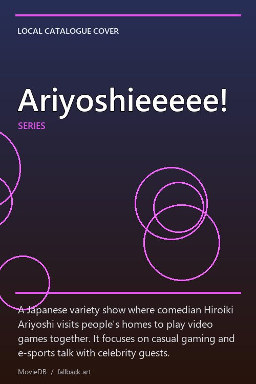 Ariyoshieeeee! poster