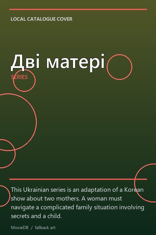 Дві матері poster