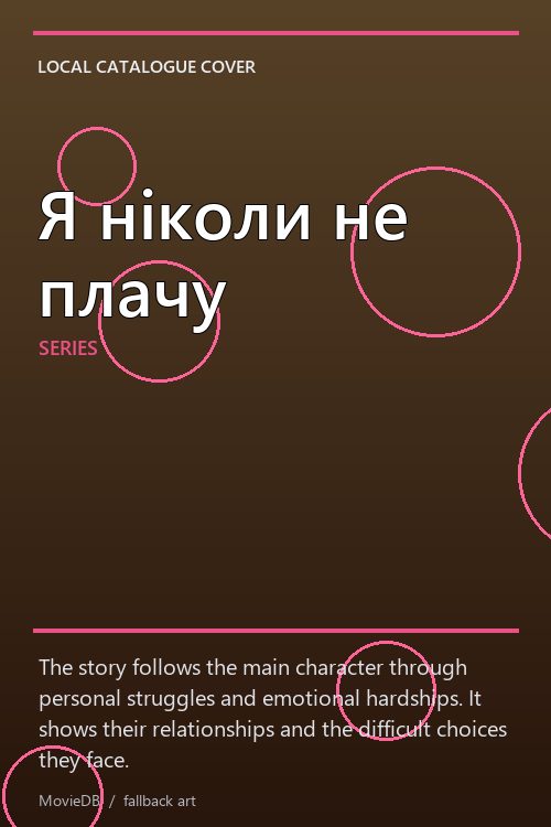 Я ніколи не плачу poster