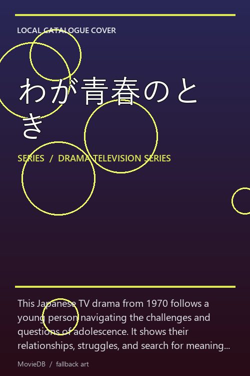 わが青春のとき poster
