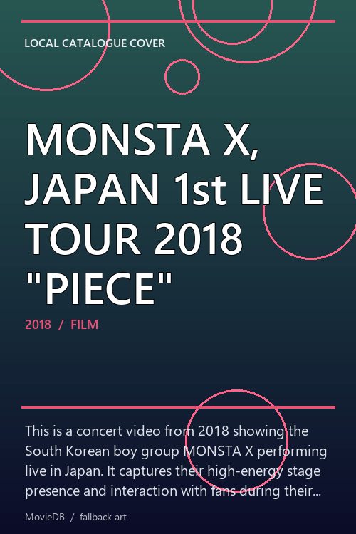 MONSTA X, JAPAN 1st LIVE TOUR 2018 "PIECE" poster