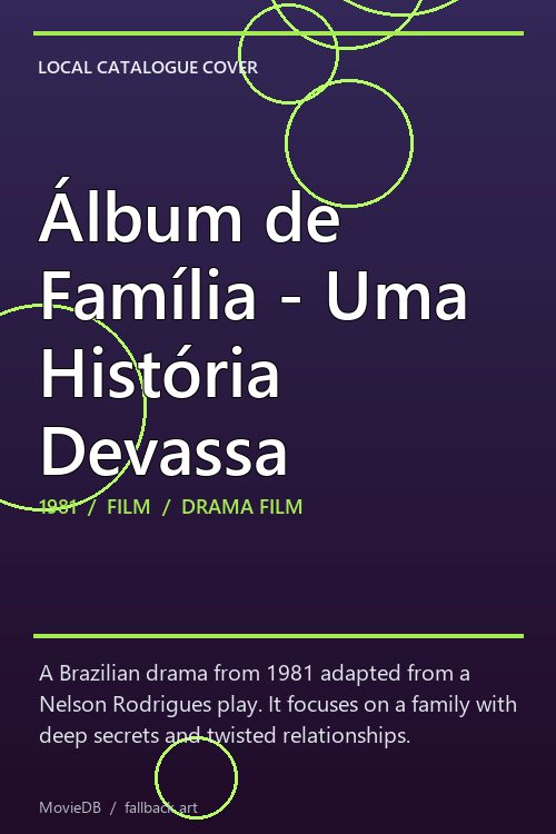 Álbum de Família - Uma História Devassa poster
