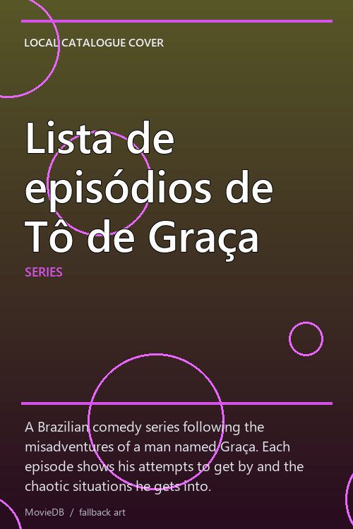 Lista de episódios de Tô de Graça poster