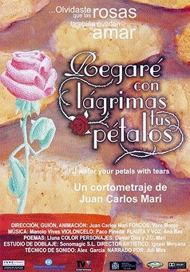 Regaré con lágrimas tus pétalos poster