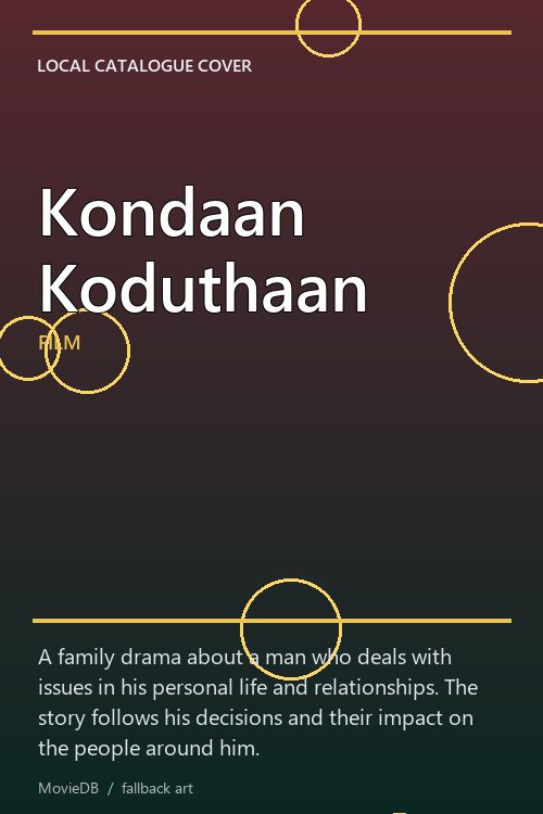 Kondaan Koduthaan poster