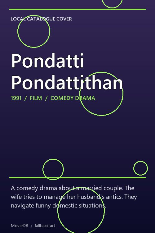 Pondatti Pondattithan poster