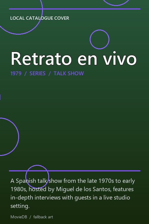 Retrato en vivo poster