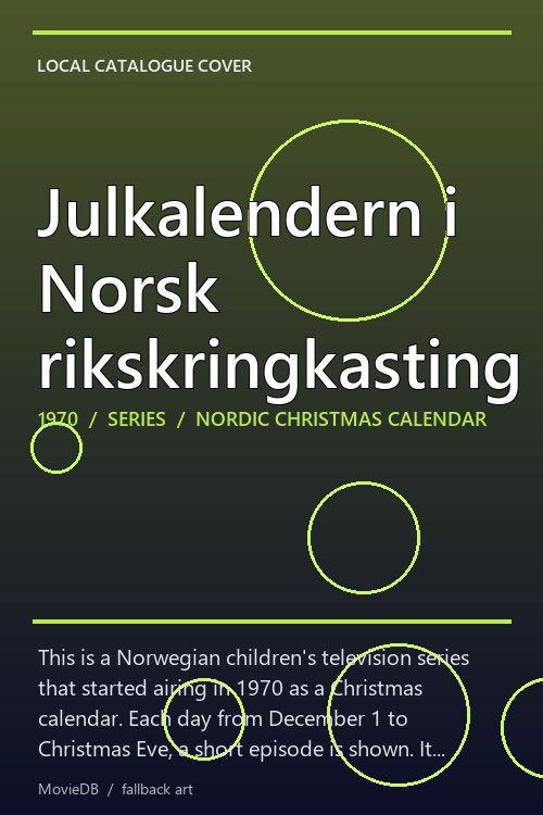 Julkalendern i Norsk rikskringkasting poster