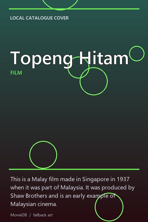 Topeng Hitam poster