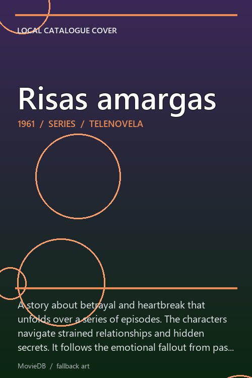 Risas amargas poster