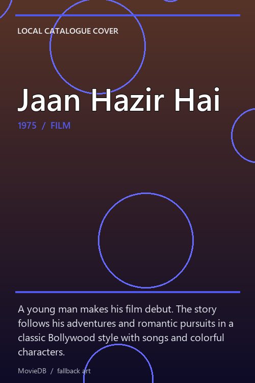Jaan Hazir Hai poster