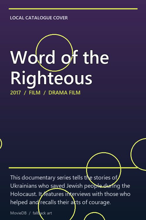 Word of the Righteous poster
