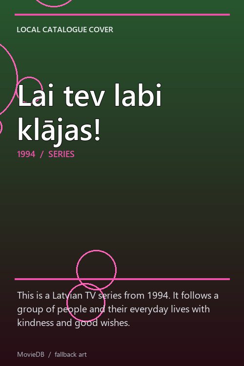 Lai tev labi klājas! poster