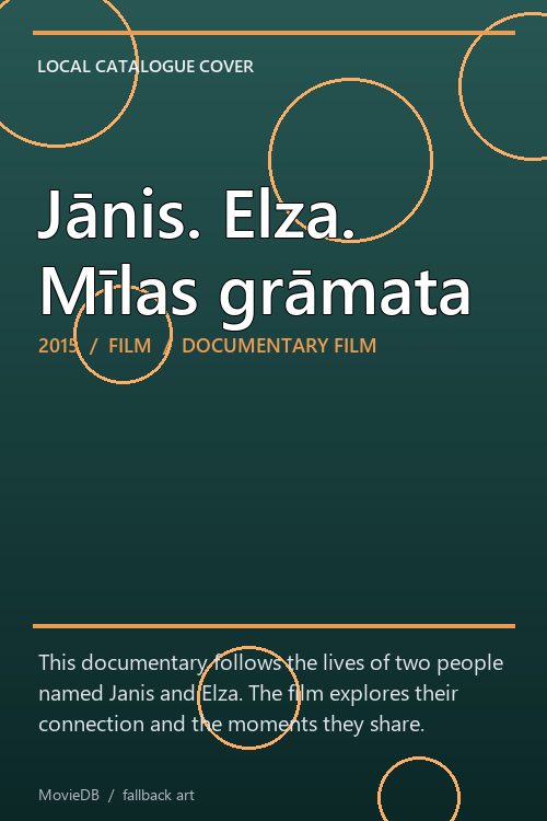 Jānis. Elza. Mīlas grāmata poster