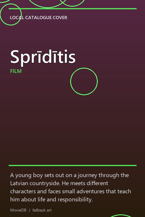 Sprīdītis poster
