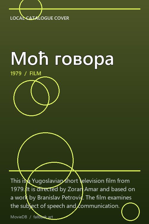 Моћ говора poster