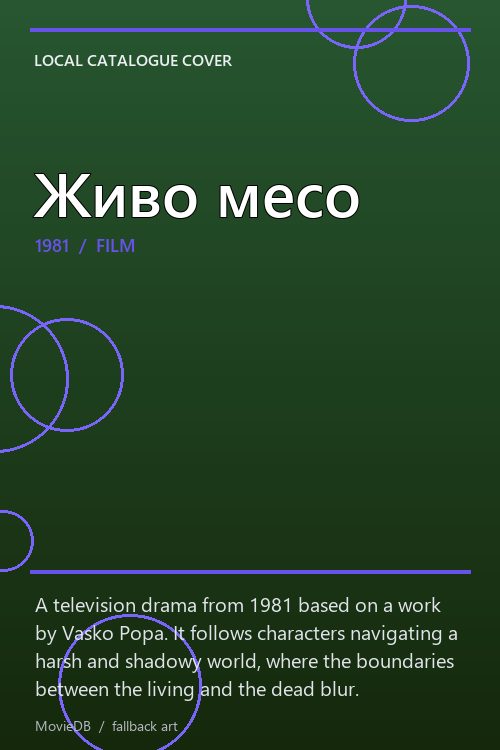 Живо месо poster