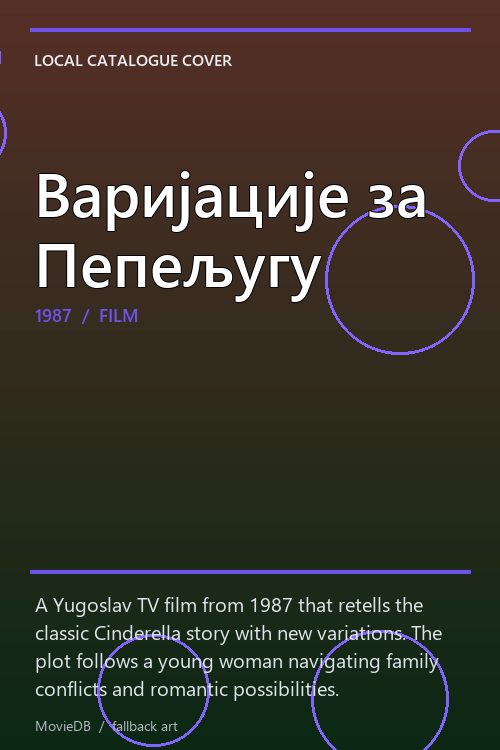 Варијације за Пепељугу poster