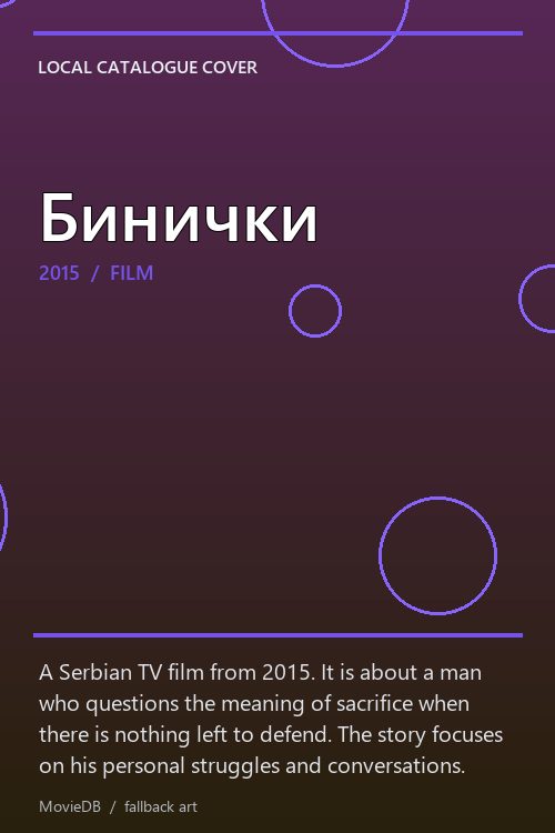 Бинички poster
