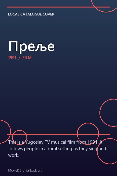 Преље poster