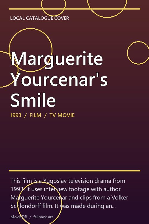 Marguerite Yourcenar's Smile poster