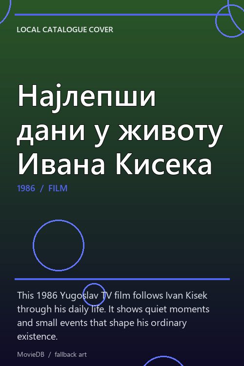 Најлепши дани у животу Ивана Кисека poster