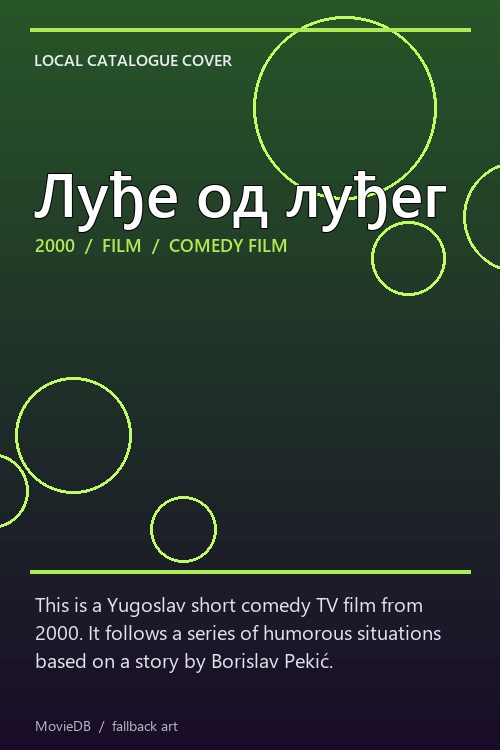 Луђе од луђег poster