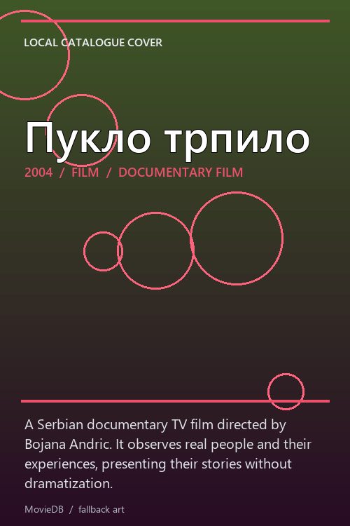 Пукло трпило poster