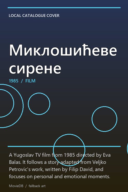 Миклошићеве сирене poster