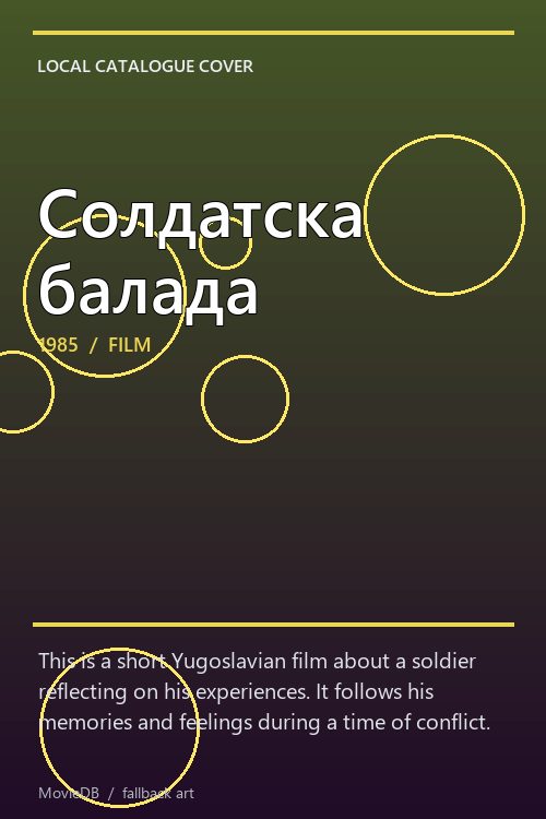 Солдатска балада poster