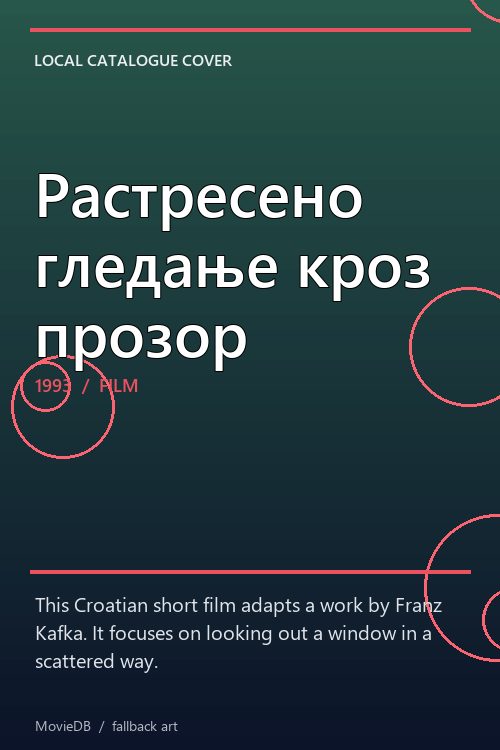 Растресено гледање кроз прозор poster