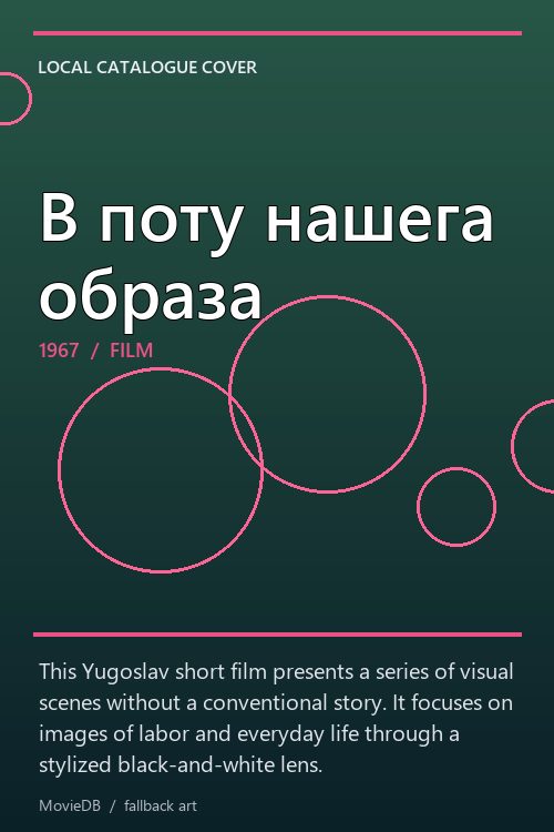 В поту нашега образа poster