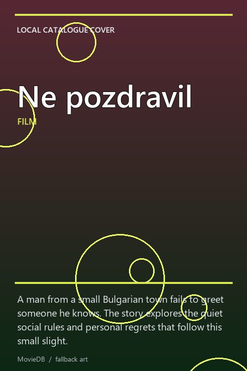 Ne pozdravil poster