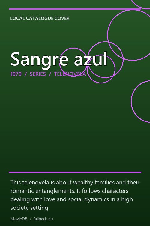 Sangre azul poster