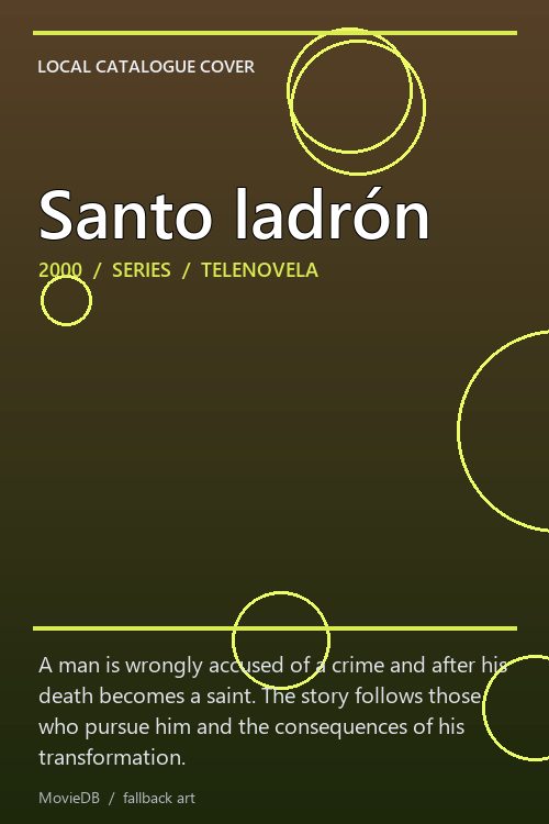 Santo ladrón poster