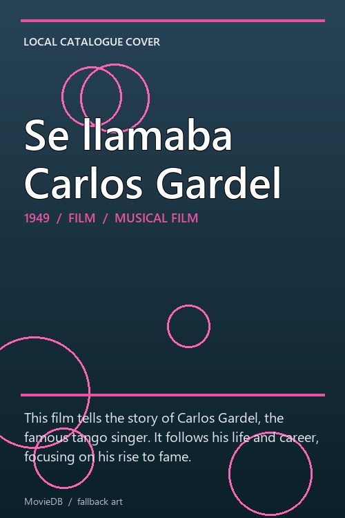 Se llamaba Carlos Gardel poster