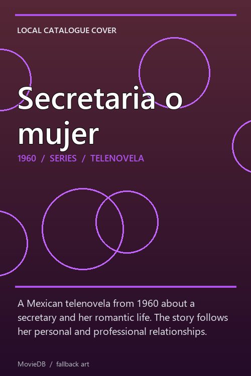 Secretaria o mujer poster