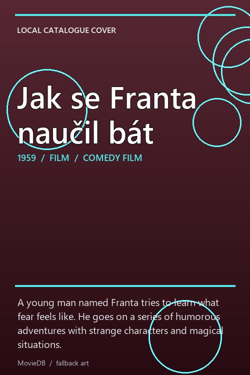 Jak se Franta naučil bát poster