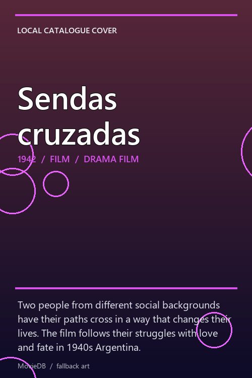 Sendas cruzadas poster