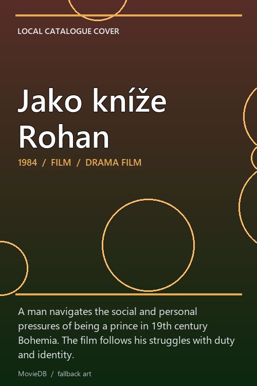 Jako kníže Rohan poster