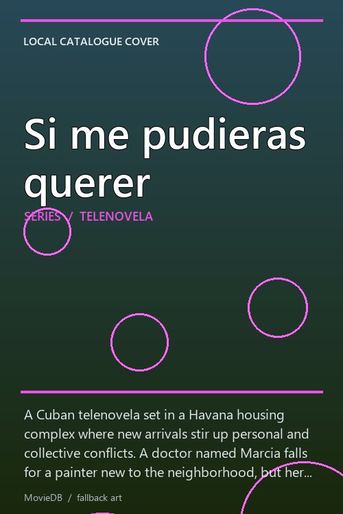 Si me pudieras querer poster