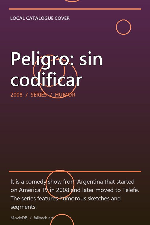 Peligro: sin codificar poster