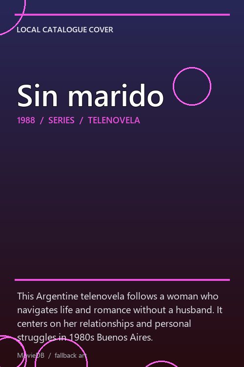 Sin marido poster