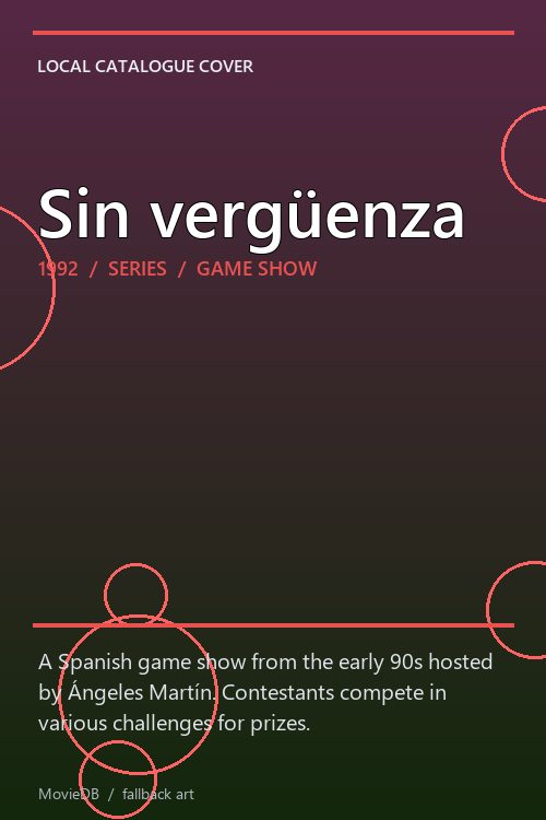 Sin vergüenza poster