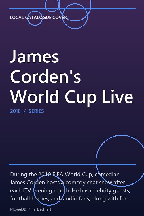 James Corden's World Cup Live poster