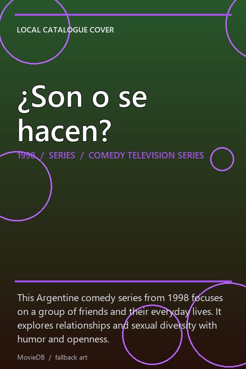 ¿Son o se hacen? poster