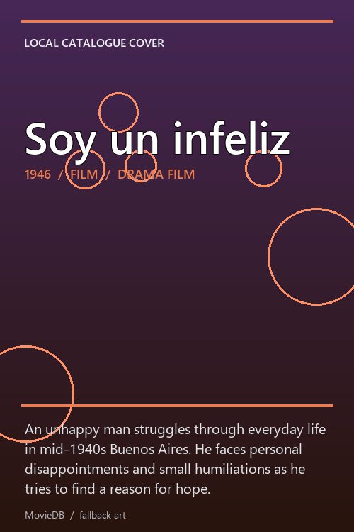 Soy un infeliz poster