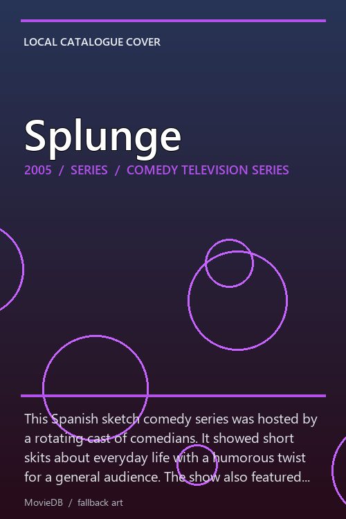 Splunge poster