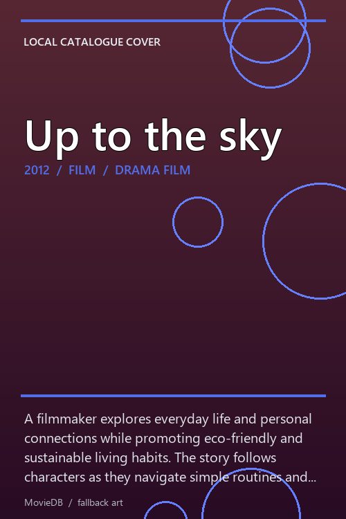 Up to the sky poster