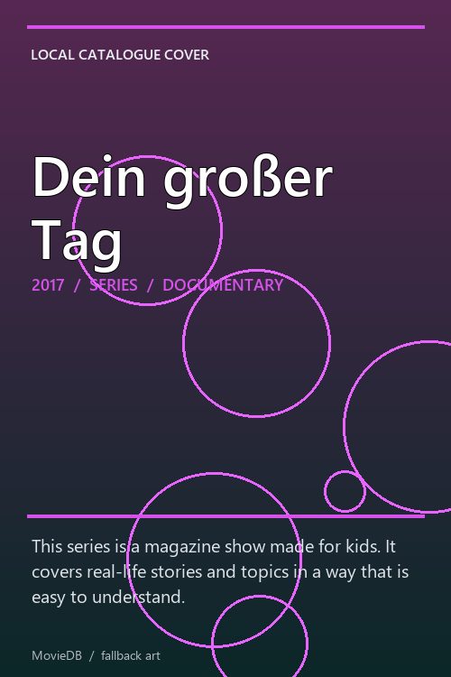 Dein großer Tag poster